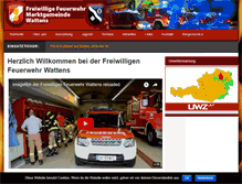 Tablet Screenshot of feuerwehr-wattens.org